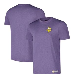 Men's Minnesota Vikings New Era Heather Purple NFL Training Camp T-Shirt Large